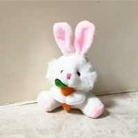 Bobasndm Easter Bunny Lutka drži mrkvu ljupku kuniće lutka plišali viseći ukras crtani plišani privjesak