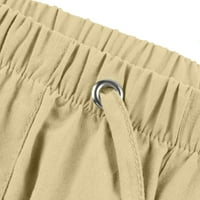 Ljetno čišćenje muške hlače natrag u trendovskoj posteljini za muškarce prirodne posteljine hlače za