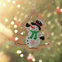 Božićni ukrasi Vintage Decor Božićni dekor Božićne ukrase ukrasi drveni kriški dekor sa konopom za zimske