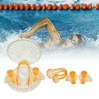 Yirtree Vodootporni silikonski šarlovi za uši za nos, štitnici za uho i za zaštitu za uho Plivanje Bo