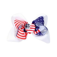 Dječja luka za kosu Europska i američka neovisnost Dan tri boje Zastava za zastavu Bubble cvijet mali