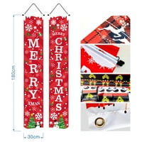 Par orah vojnik banner božićni trijem potpisuje vrata visi sretan božićni baner za božićni kućni dekor