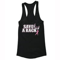 Xtrafly Women Women Spremanje nosač za podizanje raka dojke Racerback Pink Ribbon Survivor podržava