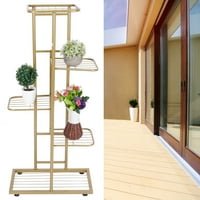 Osconseak biljni stalak višestruki cvjetni nosač nosača policera za pohranu za unutarnji balkon, biljni