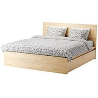 IKEA pune veličine kutije za odlaganje visokog kreveta, furnir hrastov bijeli hrast, Luröy 30382.82314.614
