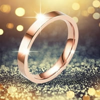 Hanxiulin od nehrđajućeg čelika Čvrsti prstenovi za vjenčani prstenovi za žene za žene za muškarce Glatki