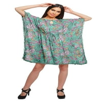 Moomaya tiskani bikini pokriveni kaftan haljina kaftane haljine za žene plus veličinu