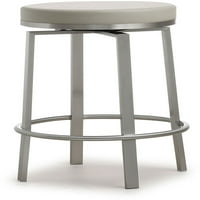 Siva okretna stolica, moderan nehrđajući čelik kuhinjski stol stol set od 2
