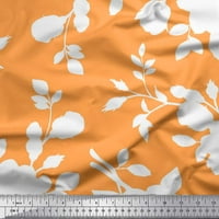 Liimoi poliester crep tkanina od lišća i cvjetnog umjetničkog tiskanog tkanina široko