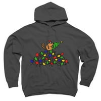 Cool Božićni dabar dning svjetla do brane ugljena siva grafički pulover Hoodie - dizajn od strane ljudi