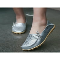 WAZSHOP Womens Loafers Flat Boat Cipele Slip na stanovima lagane okrugle nožne cipele Žene cipele Mokasine