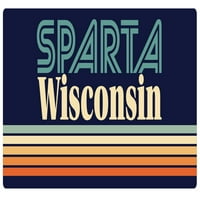 Sparta Wisconsin Frižider magnet retro dizajn