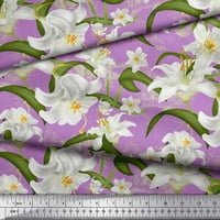 Soimoi modalno satenska tkanina odlazi i lily cvjetni otisci tkanina sa dvorištem širom