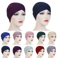 Ženska muslimanska turbana Cheno Cap Hijab Hair Headwrap Fast Bandana ~ Hat T3Z3