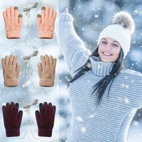 Kuluzego USB grijane rukavice Električne grijane rukavice žene zimske tople dvostruke grijanje pune