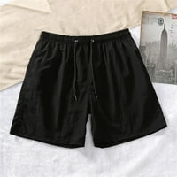Crne bejzbol pantalone Ljeto muškarci Modne sportske teretne hlače ravno noga labave kratke hlače na