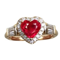 Xinqinghao Gemstone Rottle Sapphire izjave za angažovanje prstenova za ženske obljetnice Obećavaju prstenove