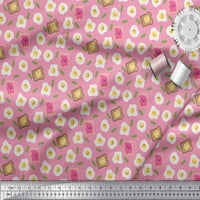 Soimoi Pink Heavy Satin tkanina Omlet & Hrud kriška za hranu Dekor Tkanina od tiskanog dvorišta široko