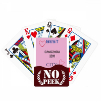 Changzhou City Sign Art Deco Fashion Peek Poker igračka karta Privatna igra