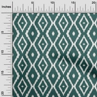 Onuone pamučne kambričke teal zelene tkanine azijski Ikat Craft Projekti Dekor tkanina Štampano od dvorišta