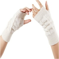Smanjene termičke rukavice za žene pletene rukavice pletene ruke manje drže tople zimske rukavice mekano