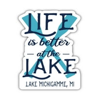 Jezero Michigamme Michigan Suvenir Frižider Magnet veslo dizajn