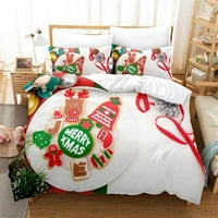 Sretan božićni prekrivač kiša jednokrevetna dvokrevetna božićna posteljina za djecu tinejdžeri za mlade