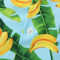 Muške ljetne tropske havajske majice kratki rukav gumb dole Brza suha tee casual beach havajska majica