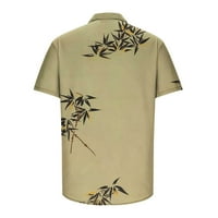 Muška ljetna havajska majica Veliki i visoki gumb dolje majica kratkih rukava vrhovi muških košulja
