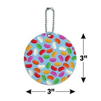 Jelly Bean Candy uzorak okrugli karton prtljažnika
