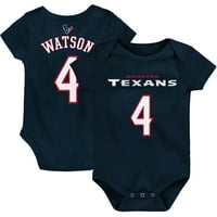 Novorođen i novorođenčad Deshaun Watson Navy Houston Texans Mainliner Ime i broj bodi