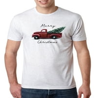 Sretan božićni crveni kamion s božićnim muškim premium tri mješavina majica, premium Heather, mali