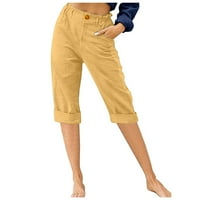 Vivianyo HD Plus size Ženske hlače čišćenje Ženske labave hlače sa širokim nogama High Squiight Ravne