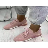 Woobling ženske tenisice čipke up panike za čarape pletenje gornje šetnje cipele Sportske casual cipele