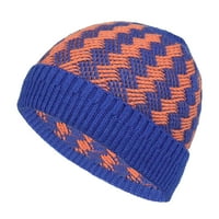 Šeširi za žene Zimska pletena kapa toplu vunu kapu modna elastična para Skijaška kapa plava šešir, klirens