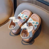 DMQupv Sandal Rose Summer Baby Girls 'Princess Cipele Mekane potplate vezene dječje rimske cipele Toddler