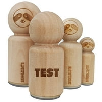 Test Bold Text Učiteljica Školska gumena marka za Crkpbooking Crafting Stafring - Mini