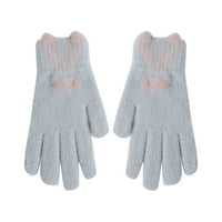 Knosfenske zimske rukavice Žene Fleece obloge hladnih vremenskih rukava Rukavice debeli termički dodirni