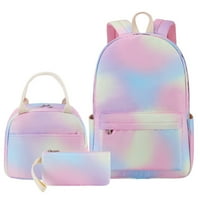 Bzdaisy Rainbow Spy Porodični ruksak set sa pretinac za laptop Unise za djecu Teen