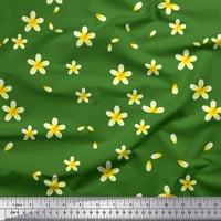Soimoi baršun tkanina plumeria cvjetna ispis tkanina od dvorišta široka