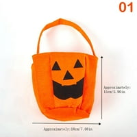 Qmelsky Halloween Party Kids bundeve trik ili tretirajte torbu za torbu Candy Candy Candy Bagy