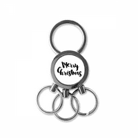 Sretan mas citat stil od nehrđajućeg čelika metalni lančani prsten za ključeve za ključeve za ključeve