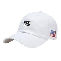 Podesivi kap USA vez za vez muškarci bejzbol hop unise sunčani šešir šešir žene ravne bejzbol kapice za automobile bijele boje