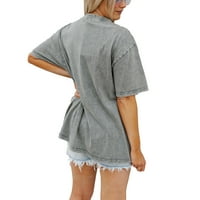 Ženska gameday Couture Grey Oklahoma Državne kaubojne majice