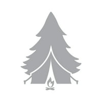 Tree šator vatrogašača naljepnica naljepnica - samoljepljivi vinil - otporan na vremenske uvjete - izrađene u SAD-u - mnogo boja i veličina - kamp kampor Istražite na otvorenom