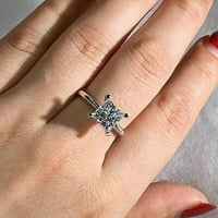 xinqinghao personalizirani metalni kvadrat dijamant ženski prsten nakit poklon veliki pravokutni dijamant