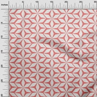 Onuone Rayon Rose ružičasta tkanina Geometrijska DIY odjeća prekriva tkanina za ispis tkanine sa dvorištem
