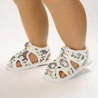 Toddler babdena sandale crtani zatvoreni nožni mekani ravan jedino udoban kuka i petlja predzarke cipele