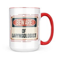 Neonblond Pazite na laringolog vintage smiješne potpise poklon za ljubitelje čaja za kafu