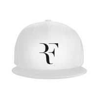 Muški i ženski cool jedinstveni otisak s logotipom Roger-Federer podesiv traper šešir bijeli